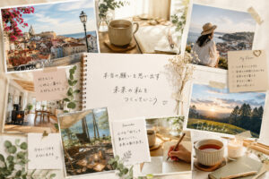 本当の願いを思い出すためのビジョンボードと理想の暮らしのコラージュ