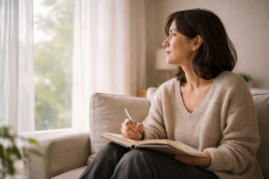 日差しを浴びて考え事