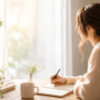自分を責める毎日から、本当の気持ちに向き合うためにノートを書く女性